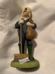 Vecchia statua statuina inglese Sheepdog Park Keeper Scopa Robert Harrop DPYP07 - Foto 1 di 6