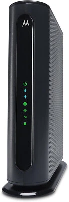 MOTOROLA MG7540 16x4 Cable Modem Plus AC1600 Dual Band Wi-Fi Gigabit Router - Image 1 of 4