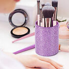 Purple Glitter Pen Holder Office Cosmetic Brush Stand