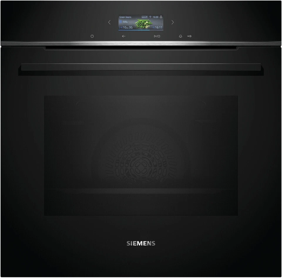 Siemens iQ700 HB772G1B1 Einbau-Backofen Schwarz Edelstahl EEK A