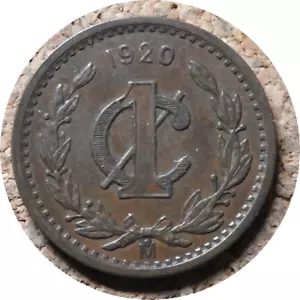 elf Mexico 1 Centavo 1920 Scarce Grade - Picture 1 of 2