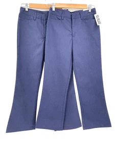 NWT Becky Thatcher Elderwear Girl's Size 12 Navy Blue School Uniform Pants x2 - Picture 1 of 9