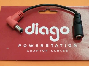 Diago PS05 Red Adaptor - Reverse Polarity Barrel Plug Lead 2.1mm 21g  A17 - Picture 1 of 6