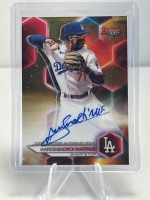 2023 Bowman's Best Mairoshendrick Martinus Gold Refractor Auto /50 - Image 1 of 2