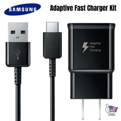 USB Wall Charger Adapter 3FT USB Type C Cable For Samsung Galaxy S8 S9 Android - Image 1 of 4