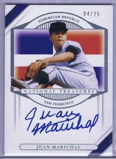 JUAN MARICHAL - NT International Treasures - AUTOGRAPH - 04/25 - HALL OF FAME
