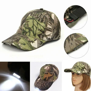 Sports LED Hat with 5 LED Torch for Fishing Walking Running Baseball Cap US - Picture 1 of 11