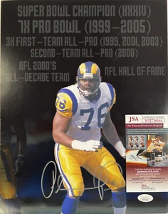VTG ORLANDO PACE Rare Signed St. Louis LA Rams Autographed 11x14 Photo JSA COA - Picture 1 of 7