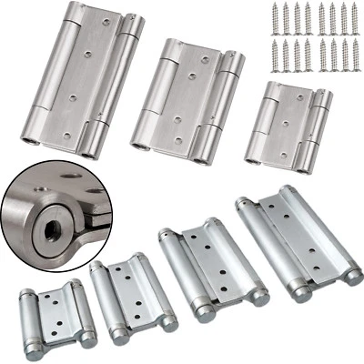 2x PENDELTÜRBAND EDELSTAHL Türband Scharniere Pendeltürscharnier Schwingtür NEU - Bild 1 von 3