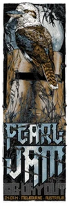 PEARL JAM - 2014 - MELBOURNE - RHYS COOPER - CONCERT POSTER - EDDIE VEDDER - Picture 1 of 3