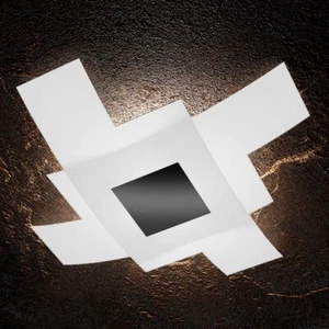 Modern White and Black Glass Ceiling Light with 4 Lights TPL 0626 - Picture 1 of 1