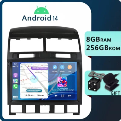 9'' Autoradio Android 14 per VW Touareg 7L 2003-2010 GPS NAVI BT Carplay 8G+256G - Immagine 1 di 4