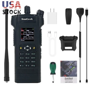 HAMGEEK APX-8000 12W Dual Band Radio Walkie Talkie w/ Mic + Programming Cable US - Picture 1 of 10
