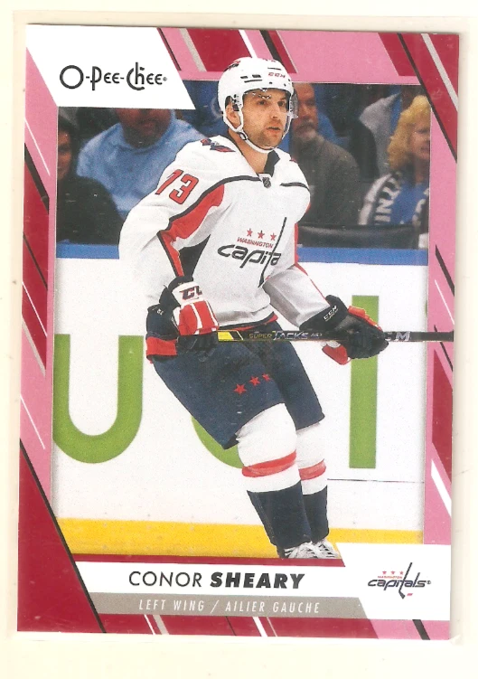 Conor Sheary 2023-24 O-Pee-Chee Red Border Parallel #358 Capitals - Image 1 of 1