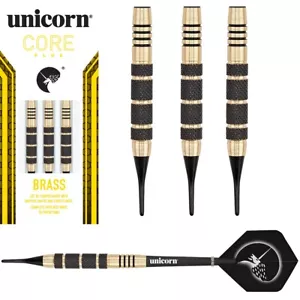 Einhorn Core Plus Messing Soft Tip Darts - Komplettset - wählen Sie 17 g oder 19 g - Bild 1 von 1