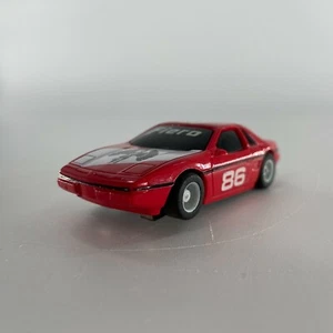 VTG TYCO HO Slot Car HP-7 Curvehugger Red Pontiac Fiero #86 Complete TESTED - Picture 1 of 9
