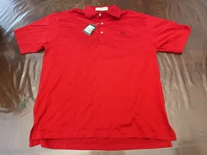 FAIRWAY & GREENE Men’s Golf Polo Shirt Medium Red Short Sleeve Ironwood NEW M - Picture 1 of 9