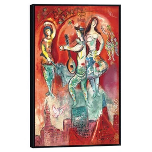 "Lona enmarcada Giclee Estampado Pared Art Carmen por Marc Chagall Decoración del Hogar 20""x32" - Imagen 1 de 8