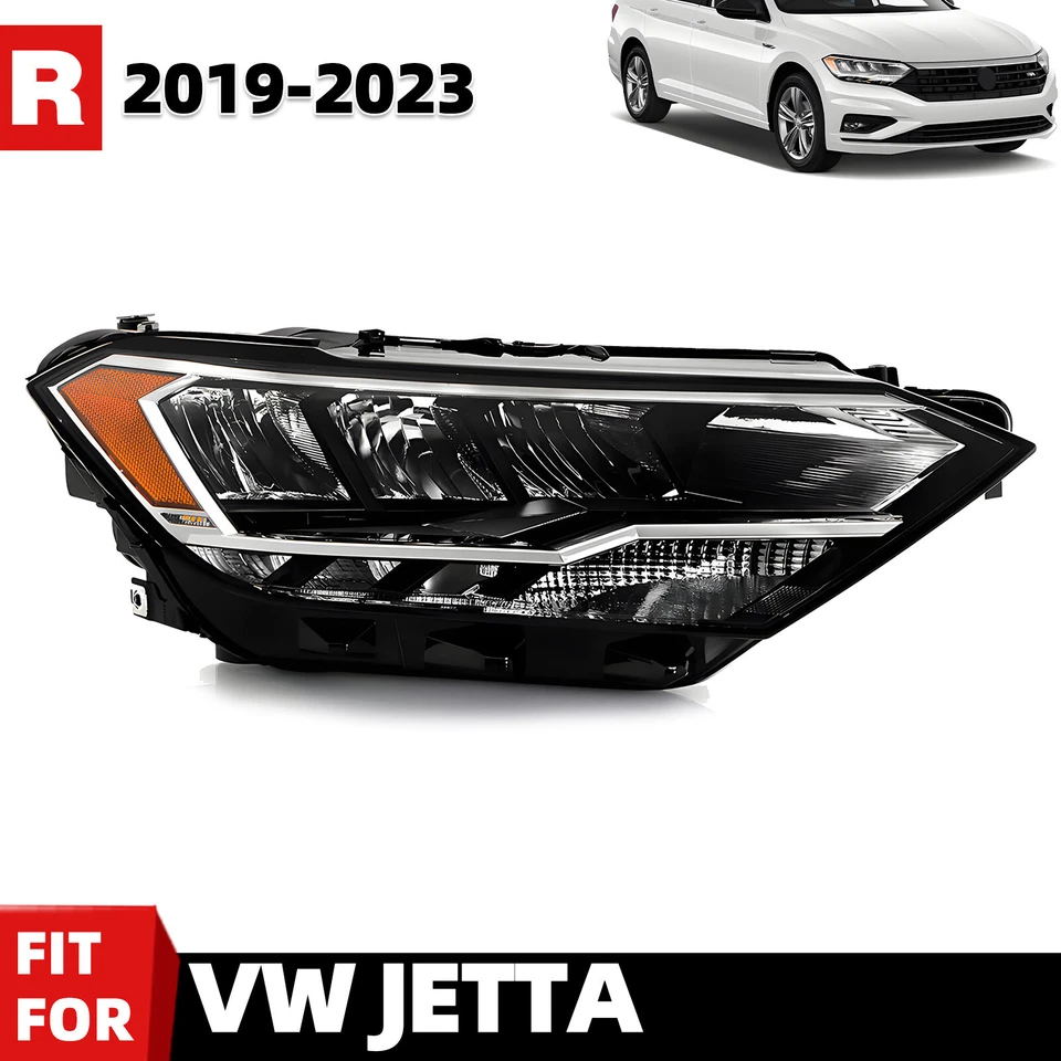 For 2019-2023 Volkswagen Jetta Non-Projector [FULL LED] Passenger Headlight RH - Image 1 of 4