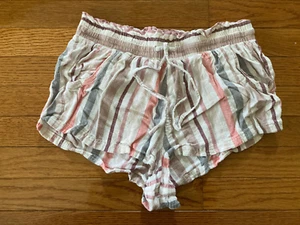 Women's Peach Striped Aeropostle Shorts Sz. S - Picture 1 of 2