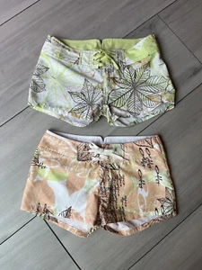 Oakley Swim Board Shorts Logo Print Drawstring Back Pocket Women’s Size 8 - Picture 1 of 8