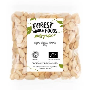 Organic Blanched Almonds 250g - Forest Whole Foods - Picture 1 of 6