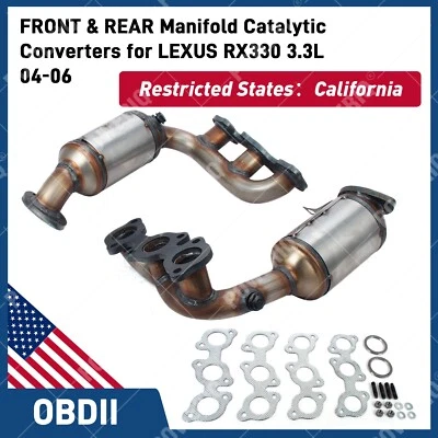 NUEVA caja abierta para convertidor catalítico colector LEXUS RX330 3,3 L 2004-2006  Foto 1 de 4