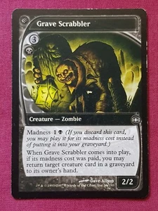 Magic The Gathering FUTURE SIGHT GRAVE SCRABBLER black card MTG - Picture 1 of 2