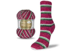 Cotton sock yarn Fresh Fruits RELLANA striped yarn 100g/3.5oz - 360 m/393 yards - Picture 1 of 17