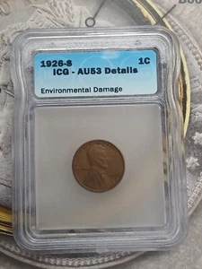 1926-S ICG - AU53 Details 1C Lincoln (don't see any damage).  TP-4118 - Picture 1 of 2