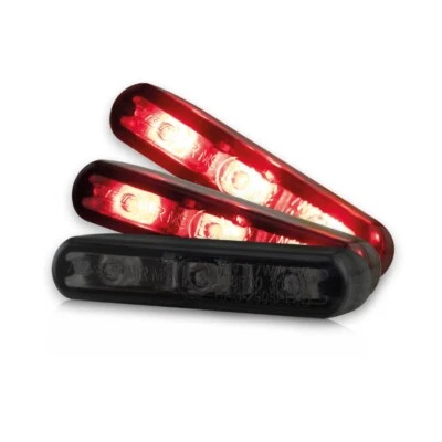LED Mini Micro Rear Light Streak Shorty Black Smoked Bonding Installation - Image 1 of 2
