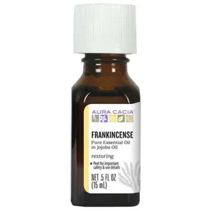 Aura Cacia Pure Essential Oil Frankincense with Jojoba Oil 0.5 fl oz Pack of 3 - Picture 1 of 6
