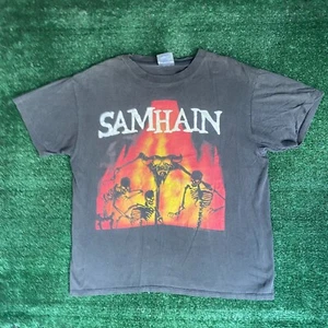 Vintage 90s Samhain Band Shirt Single Stitch Death Metal Rock Danzig Tee - Picture 1 of 8