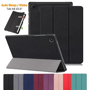 Tablet Case For Samsung Galaxy Tab A8 10.5 Smart Leather Cover 2022 SM-X200/X205 - Picture 1 of 49