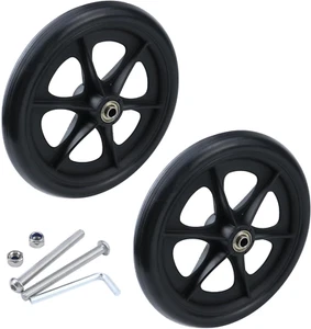 Craptyt 2 Stück Lauflernräder Ersatzantrieb Rollator Ersatzteile schwarz 7,87 - Bild 1 von 12