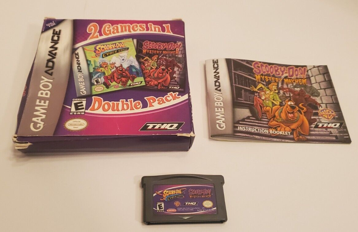 Nintendo Game Boy Advance GBA  - Scooby Doo Cyber Chase & Mystery Mayhem - CIB