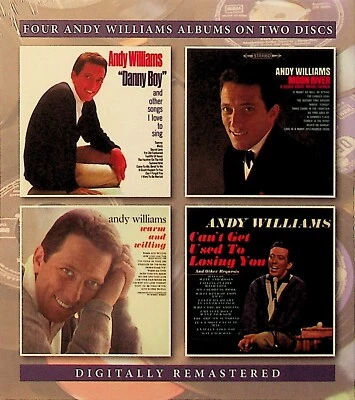 ANDY WILLIAMS Danny Boy/Moon River/Warm & Willing/Can't Get.. 2-CD NEW 4 Albums - Image 1 of 2