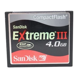 4GB Sandisk Extreme III 30MB/S Compactflash CF Card - Picture 1 of 1