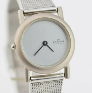 K436 Vintage Skagen Denmark Quartz Watch Needs Repair L4SSS Japan Movement 124 - Picture 1 of 8