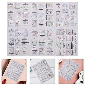  57pcs Portable Beginner Guitar Chord Chart Cards With Storage Case Music - Picture 1 of 12