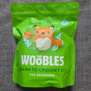 The Woobles Felix The Fox Principiantes Kit de Ganchillo y Gancho NUEVO Hilo Tiburón Tanque - Imagen 1 de 2