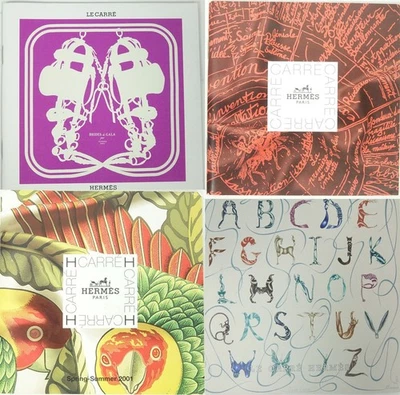 Auténtico folleto HERMES hecho en Francia Hermes Le Carre emitido 1998 Foto 1 de 4