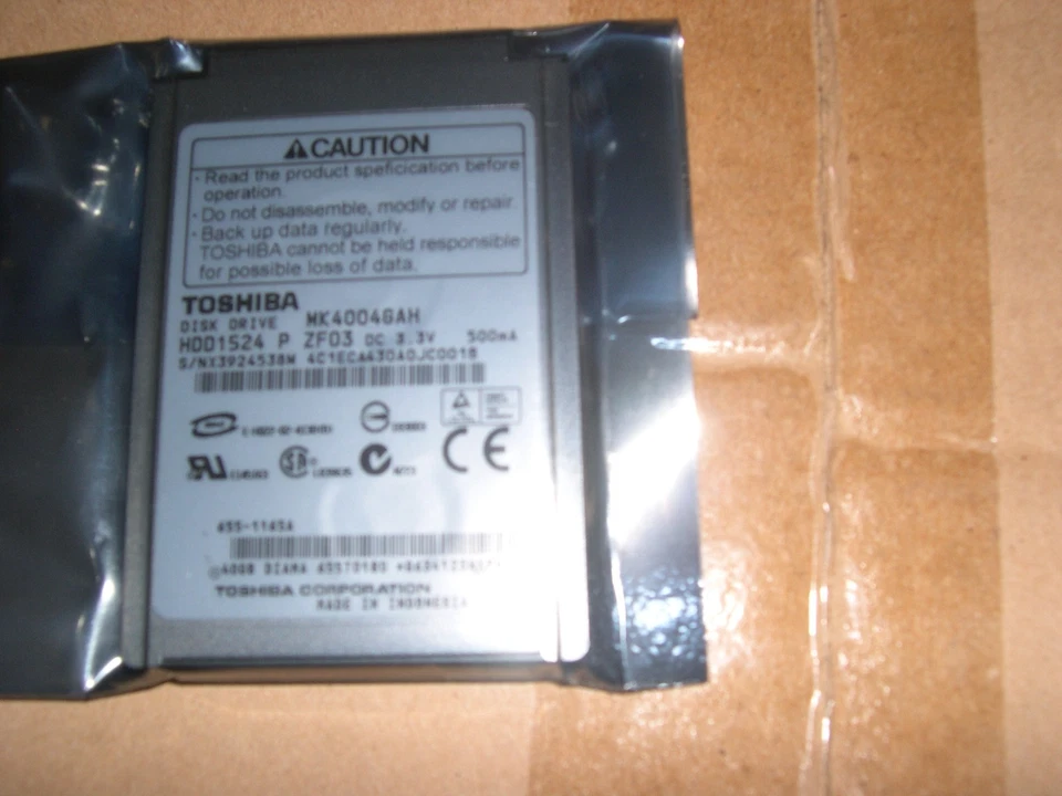 NEW Toshiba  MK4004GAH  Disk Drive HD - Image 1 of 1