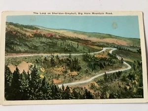 Border Loop Sheridan Greybull Big Horn Mountain Road WY Postcard - Picture 1 of 3