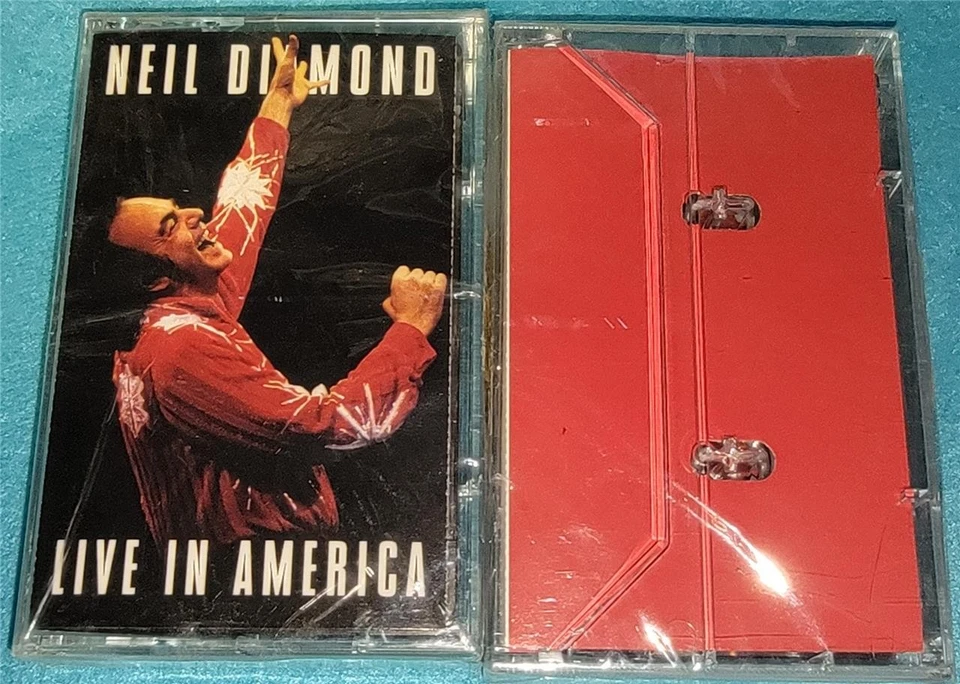 NEIL DIAMOND, Live in America, DOUBLE CASSETTE, NEW - Image 1 of 1