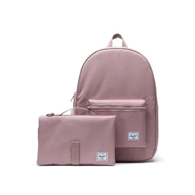 Mochila para fraldas Herschel Settlement Sprout 26L cinza rosa nova com etiquetas - Imagem 1 de 4