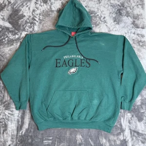 Vintage Y2K NFL Philadelphia Eagle Long Sleeve Pullover Size XXL Hoodie - Picture 1 of 7