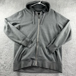 O'Neil Surf Sweater Mens XL Gray Full Zip Hooded Skate Y2K Minimial Essential - Picture 1 of 10