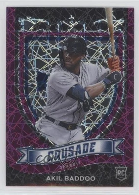 2021 Panini Chronicles Crusade Purple Velocity Akil Baddoo #14 Rookie RC - Image 1 of 2