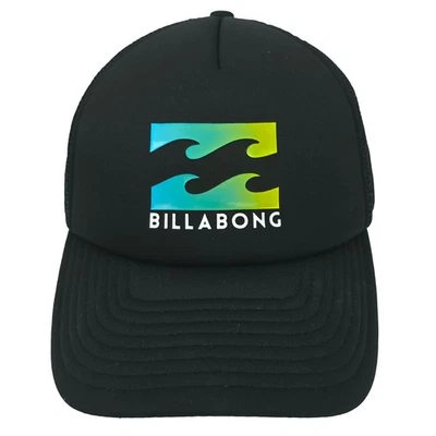 Gorra Billabong Snapback Trucker Gorra Negra Malla Ondas Logo Surf Patín Playa OSFA Foto 1 de 4